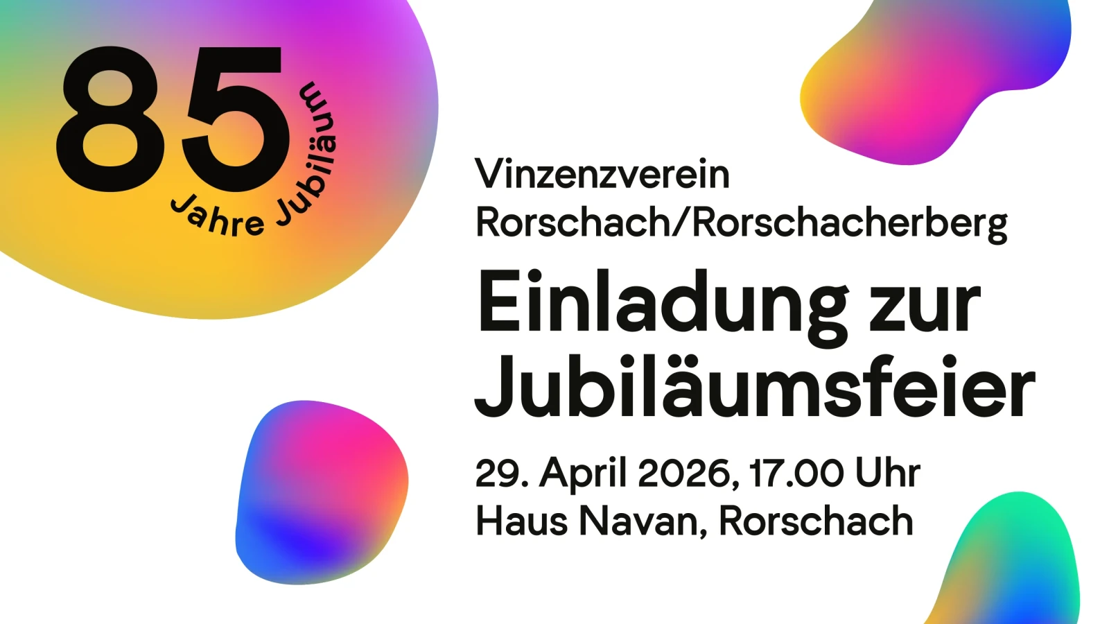 Einladung zur Jubiläumsfeier des Vin…