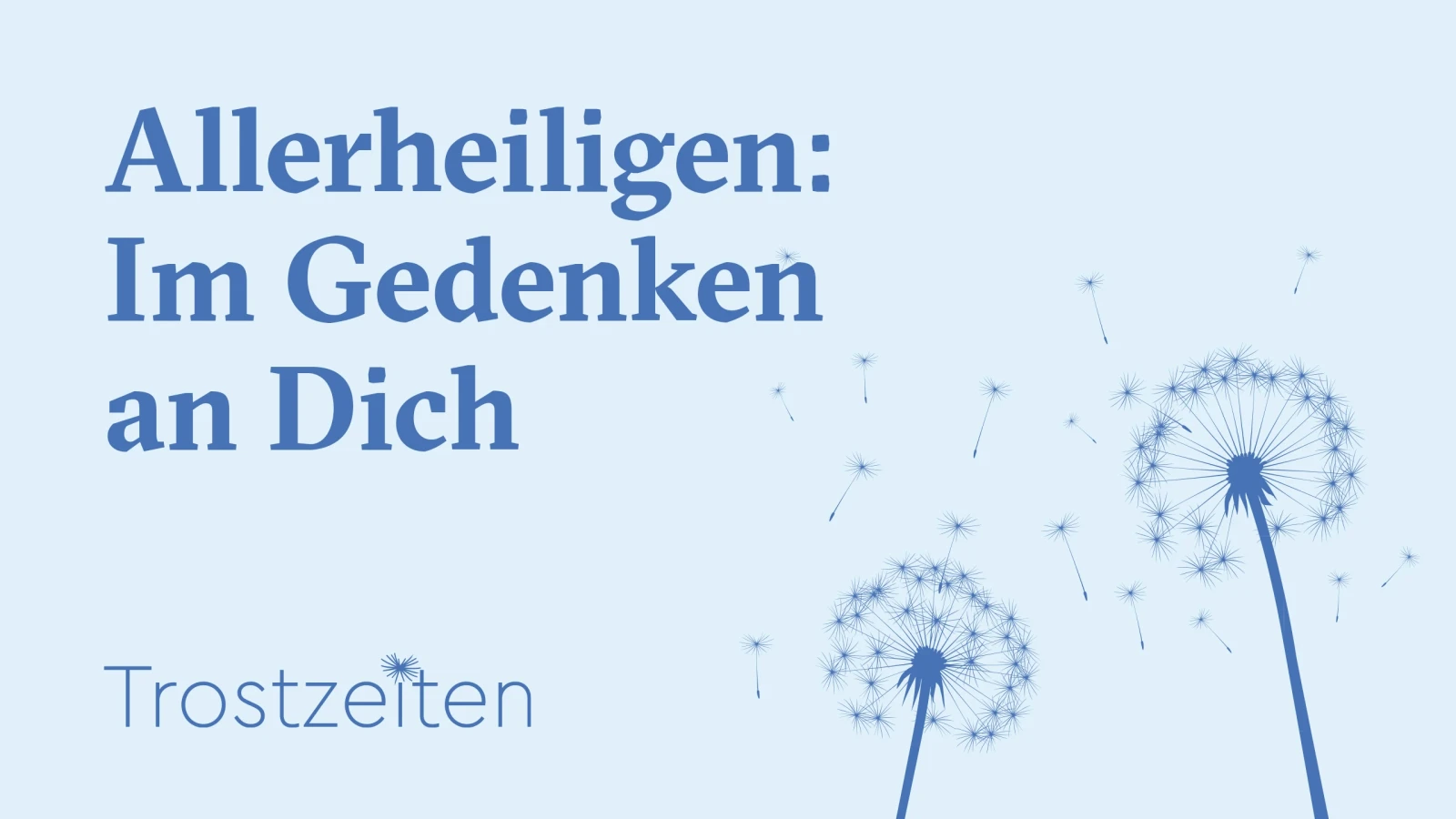 Allerheiligen: Im Gedenken an Dich